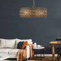 23.5" 3-Light Bryar Chandelier Brass/Crystal - River Of Goods -Online Home Decoration GUEST 003998eb e8ce 4fef 957d 696eafc3d669