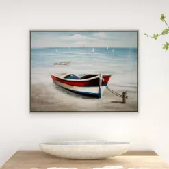 Canvas Sail Boat Framed Wall Art With Silver Frame - Olivia & May 27 Canvas Sail Boat Framed Wall Art With Silver Frame - Olivia & May -Online Home Decoration GUEST 00c50a78 5f3b 4fb6 b867 1b6f87f6fb64