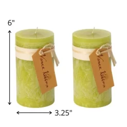 Green Grape Pillar Candles - Set Of 2 -Online Home Decoration GUEST 0163b1ec 59d4 461d a2bd b23e7dd5da99