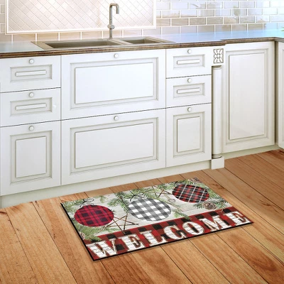Briarwood Lane Patterned Ornaments Christmas Doormat Welcome Chec 5 Briarwood Lane Patterned Ornaments Christmas Doormat Welcome Chec - Image 3
