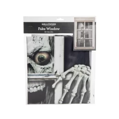 Gallerie II Fake Window Skull And Hands Halloween Decoration