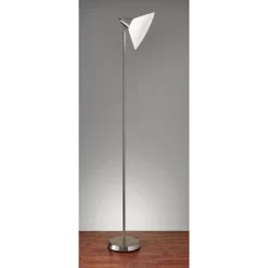 Swivel Torchiere Brushed Steel - Adesso -Online Home Decoration GUEST 0548fdf0 15ce 4824 8315 fe60e4fcf5ae