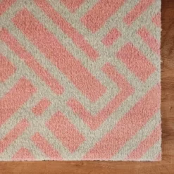 2'x3' ColorStar Deco Grid Door Mat Coral - Bungalow Flooring -Online Home Decoration GUEST 0554d941 4e45 43af 9fcc 59c5b76152a3