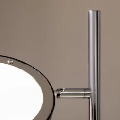 HOMCOM Ultra-Bright Floor Lamp With 180° Adjustable-Head LED Lighting For Bedroom, Living Room Office, & More, Tree Standing Lamp, 800 Lumens, Chrome -Online Home Decoration GUEST 06f5e6eb 998a 4c4f 9068 01fa12362d72