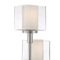 Possini Euro Design Modern Tree Floor Lamp With USB Charging Port 4-Light 72" Tall Brushed Nickel Glass Shade Living Room Reading -Online Home Decoration GUEST 07710bfc 3512 472b ada0 3d74c74df3b7