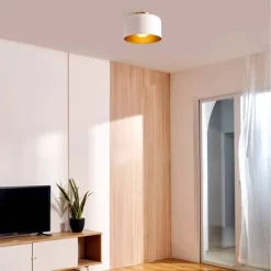 Amy 1-Light Matte White Flush Mount Ceiling Light With Inner Frosted Glass Shade - Globe Electric -Online Home Decoration GUEST 09b31365 4fac 449f 9127 5f9310434fe7