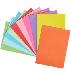 Juvale 30 Pack Colorful 5x7 Paper Picture Frames, Cardboard Photo Easels For DIY, Classroom Crafts, 10 Rainbow Colors -Online Home Decoration GUEST 0b715d4d 4093 407a 82a2 a9535b4d21c9