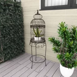 47" Iron Vintage Birdcage Black - Olivia & May -Online Home Decoration GUEST 0c0b7884 0689 4724 9ab2 69e08b94736b