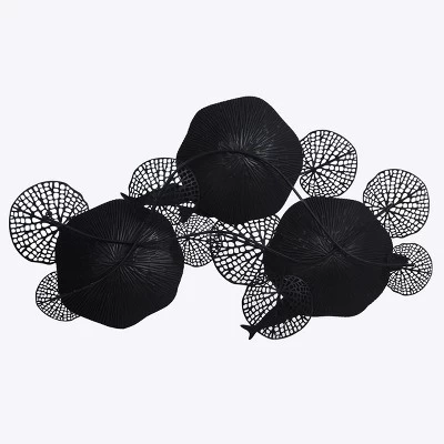 Metal Nobu Wall Hanging Navy/Gold - StyleCraft 3 Metal Nobu Wall Hanging Navy/Gold - StyleCraft