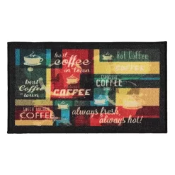 J&V TEXTILES 2-Piece Non Slip Kitchen Mat Rugs Comfort Standing Mats For Home Kitchen Entrance Door Mat (Coffee Kitchen) -Online Home Decoration GUEST 10261d1a 931c 4b55 a0bf e3c606883235