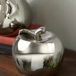Set Of 2 Modern Chic Dolomite Apple And Pear Sculpture Silver - Olivia & May -Online Home Decoration GUEST 10e1c945 bf6a 4973 a697 67a09ce0d5ec