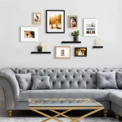 10pc Gallery Frame Box Set White/Black/Gold - Kate & Laurel All Things Decor -Online Home Decoration GUEST 12b9ec1c f70a 4b10 bd65 5d2b7bf3c806