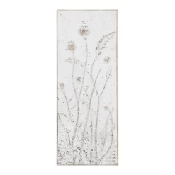 Set Of 2 Metal Decorative Wall Décor With Flowers White - Storied Home -Online Home Decoration GUEST 1357560c 1088 43b6 a909 dae96b0c0384