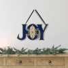 Northlight 16" Blue And Gold "JOY" Metal Christmas Wall Sign