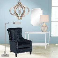 360 Lighting Waylon Modern Table Lamp 28" Tall Textured Mercury Glass Off White Tapered Drum Shade For Bedroom Living Room Bedside Nightstand Office 14 360 Lighting Waylon Modern Table Lamp 28" Tall Textured Mercury Glass Off White Tapered Drum Shade For Bedroom Living Room Bedside Nightstand Office -Online Home Decoration GUEST 149f8c89 867f 40da 8113 240f6d01df0c