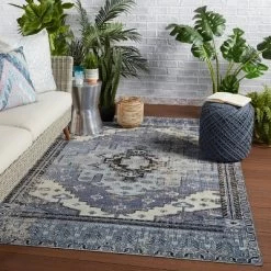 Cicero Indoor/Outdoor Medallion Area Rug Blue/Gray - Jaipur Living 12 Cicero Indoor/Outdoor Medallion Area Rug Blue/Gray - Jaipur Living -Online Home Decoration GUEST 14a7e39c c3ff 4954 a42b f0e3732697a3