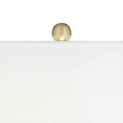 360 Lighting Modern Coastal Table Lamp 26" High White Ceramic Fabric Drum Shade For Bedroom Living Room Bedside Nightstand Office House Home Family -Online Home Decoration GUEST 191c8975 0fe4 4c0c 88fc 761664a87b60