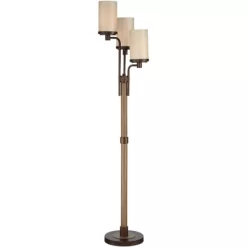 Franklin Iron Works Astoria Rustic Farmhouse Floor Lamp 71" Tall Bronze Faux Wood 3 Light Tree Tea Alabaster Glass For Living Room Bedroom Office Home -Online Home Decoration GUEST 1a6636fc 519f 4824 a0c9 dd170e090cbc