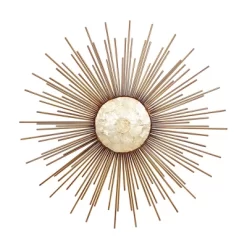 Metal Sunburst Wall Decor With Capiz Accent Gold - Olivia & May -Online Home Decoration GUEST 1b4538fc eec4 4e35 b7b4 f10e4ab9822a