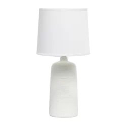 Textured Linear Ceramic Table Lamp - Simple Designs -Online Home Decoration GUEST 1b57040a 92b0 4d29 9751 20b6f5c9ca46
