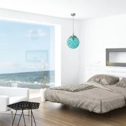 Buoy Netted Coastal Ocean Sea Glass Pendant With Natural Rope Aqua - Elegant Designs -Online Home Decoration GUEST 1b7ac99a 1a7b 4066 af3c f4b086db49eb