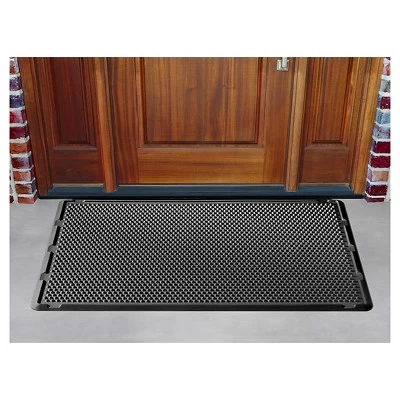 Black Solid Doormat - (2'x3'3") - WeatherTech 3 Black Solid Doormat - (2'x3'3") - WeatherTech