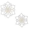 Set Of 2 Metal Floral Wall Decors Black - Olivia & May -Online Home Decoration GUEST 1bfe0af2 6d33 41be b4be aace60ec407e