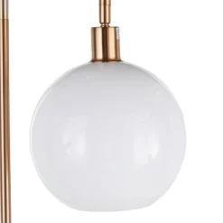 Trombone Contemporary/Glam Floor Lamp With Metal And Glass Shelf Gold (Includes LED Light Bulb) - LumiSource -Online Home Decoration GUEST 1ca6a517 1b85 4def be71 fe288ae89747