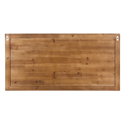 46.1" X 26" Wall Shelf With 5 Hooks White/Brown - Uniek 7 46.1" X 26" Wall Shelf With 5 Hooks White/Brown - Uniek - Image 5