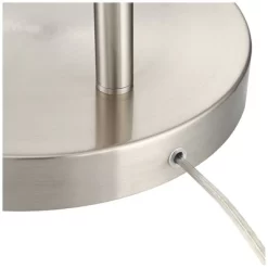 360 Lighting Modern Arc Floor Lamp With USB Charging Port 72" Tall Brushed Nickel White Drum Shade For Living Room Reading House -Online Home Decoration GUEST 1fc50aa5 e868 44a1 95ef c339e4ceb936