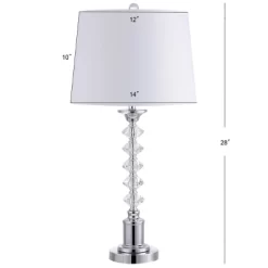 28" (Set Of 2) Kinsley Crystal Table Lamp (Includes LED Light Bulb) Clear - JONATHAN Y -Online Home Decoration GUEST 224ce9e3 7187 4c4a 9a6d 6da457a56fea