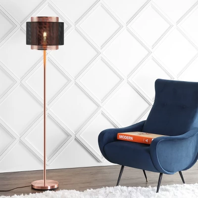60.5" Metal Tribeca Floor Lamp (Includes LED Light Bulb) Copper - JONATHAN Y 3 60.5" Metal Tribeca Floor Lamp (Includes LED Light Bulb) Copper - JONATHAN Y