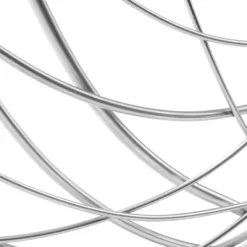 LuxenHome Silver Metal Abstract Swirl Round Wall Art Decor -Online Home Decoration GUEST 25dd7434 fc55 4d08 aedf a17b3b63cc29