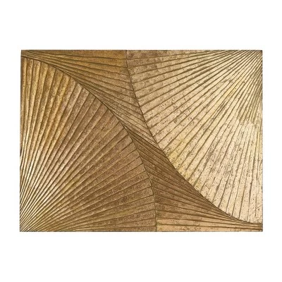 Wood Geometric Carved Radial Wall Decor - Olivia & May 4 Wood Geometric Carved Radial Wall Decor - Olivia & May - Image 2
