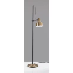 56.5" Clayton Floor Lamp Matte Black - Adesso -Online Home Decoration GUEST 267788a0 f436 4ffe 86f6 eb03e3d489c7