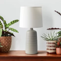 Textured Linear Ceramic Table Lamp - Simple Designs -Online Home Decoration GUEST 27249db4 3571 4672 8f2f 6345c12aa10a