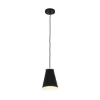 10.38" Metal Pendant Ceiling Light Black - Cresswell Lighting