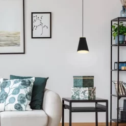 10.38" Metal Pendant Ceiling Light Black - Cresswell Lighting -Online Home Decoration GUEST 2856dbe9 63f4 485d 8f6a 1b0db442ff84