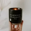 Sweet Water Decor Teakwood And Mahogany 12oz Black Stoneware Candle -Online Home Decoration GUEST 28bfdc2d 92dd 4cd5 b008 30bb2cce3c97