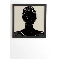 Domonique Brown Black Hair No. 5 Framed Wall Art Black - Deny Designs -Online Home Decoration GUEST 29af19e1 b148 44c0 8448 8c29b7930550