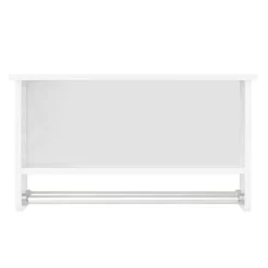 Coventry Bath Shelf With Two Towel Rods White - Alaterre Furniture -Online Home Decoration GUEST 2a8cf678 eeed 45d5 9d12 49f8913bed1f