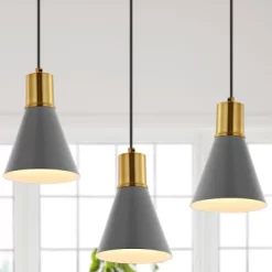 6" 1-Light Apollo Mid-Century Modern Iron LED Pendant - JONATHAN Y -Online Home Decoration GUEST 2f364ee3 286b 43fc 8601 219f39c76c5b