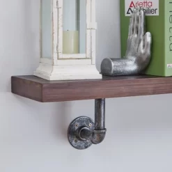 35.5" X 7.5" Industrial Pipe Wall Shelf - Danya B. -Online Home Decoration GUEST 2f620463 09fa 4a80 850a 98fe2746a8d3