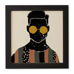 Domonique Brown Black Hair No. 7 Framed Wall Art Black - Deny Designs -Online Home Decoration GUEST 338100c2 0b49 4ff8 940e 6ddf9fb01ddc