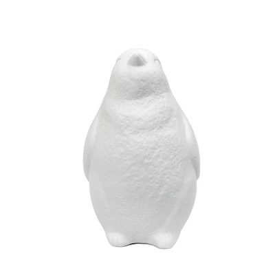 Porcelain Arctic Penguin Shaped Table Lamp White - Elegant Designs 5 Porcelain Arctic Penguin Shaped Table Lamp White - Elegant Designs - Image 3