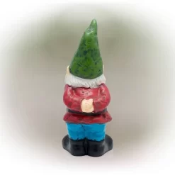 11" Polyresin Bearded Garden Gnome Statue With Hat Green - Alpine Corporation -Online Home Decoration GUEST 344fab84 61ce 4087 9e5a e3b8efdbd1e9
