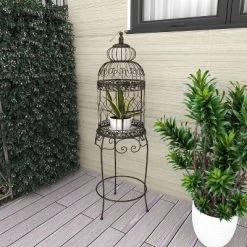 47" Iron Vintage Birdcage Black - Olivia & May -Online Home Decoration GUEST 37a6158d b43f 4941 9a11 475c7c0155fe