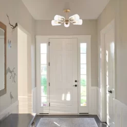 21.5" LED 5-Light Jaynie Industrial Iron Cylinder Pendant Gold/Clear - JONATHAN Y -Online Home Decoration GUEST 392ada97 4bb0 401c b51a 063c1daecdee