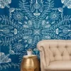 Sunshinecanteen Flores Cyan Tapestry - Society6 -Online Home Decoration GUEST 394ae524 4ea9 4d61 a2ad 63b5437d435f