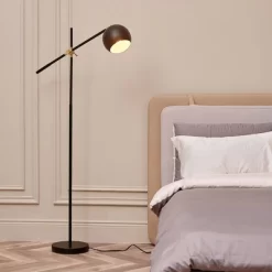 60" Molly Floor Lamp With Matte Black Shade - Globe Electric -Online Home Decoration GUEST 3a2cd0be ad41 4e55 8d84 3da5a08aef42